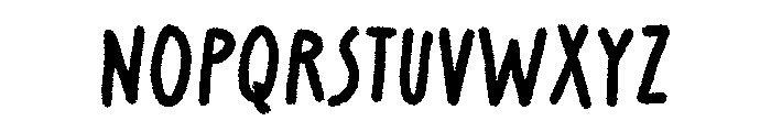 Crayonize Bold Font LOWERCASE