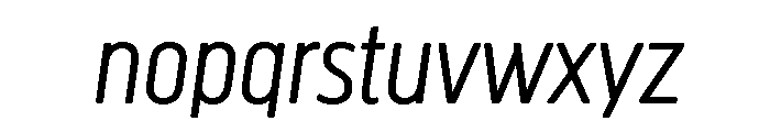 Creighton Light Italic Font LOWERCASE