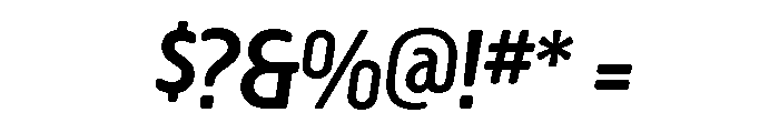 Creighton Medium Italic Font OTHER CHARS