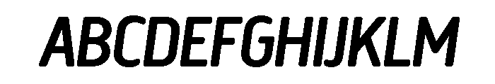 Creighton Medium Italic Font UPPERCASE