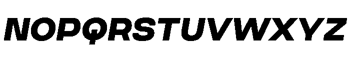 Criteria Black Oblique Font UPPERCASE