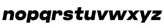 Criteria Black Oblique Font LOWERCASE