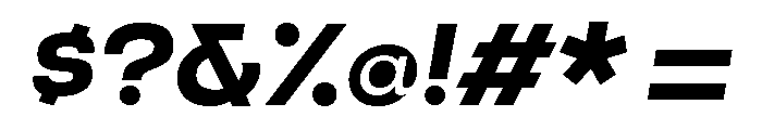 Criteria Bold Oblique Font OTHER CHARS