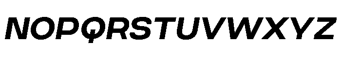 Criteria Bold Oblique Font UPPERCASE