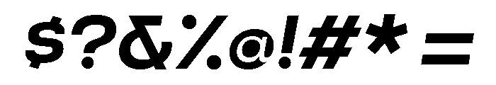 Criteria Demi Bold Oblique Font OTHER CHARS