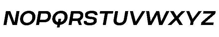Criteria Demi Bold Oblique Font UPPERCASE