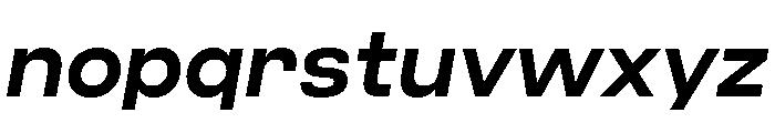 Criteria Demi Bold Oblique Font LOWERCASE