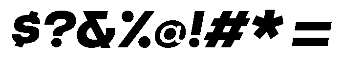 Criteria Extra Bold Oblique Font OTHER CHARS