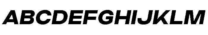 Criteria Extra Bold Oblique Font UPPERCASE