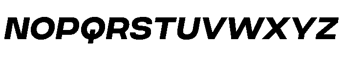 Criteria Extra Bold Oblique Font UPPERCASE