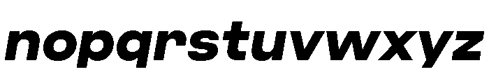 Criteria Extra Bold Oblique Font LOWERCASE