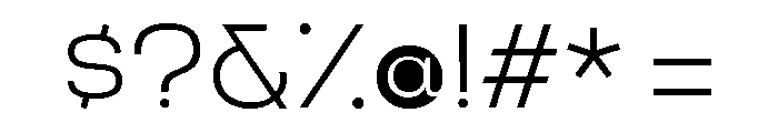 Criteria Extra Light Font OTHER CHARS