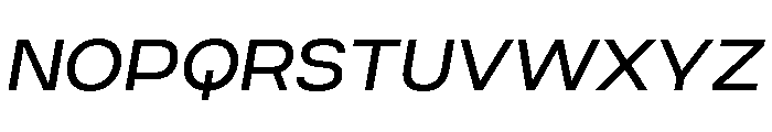 Criteria Regular Oblique Font UPPERCASE