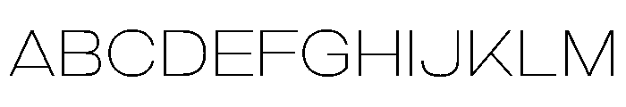 Criteria Thin Font UPPERCASE
