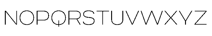 Criteria Thin Font UPPERCASE