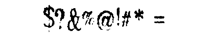 Crusti Regular Font OTHER CHARS