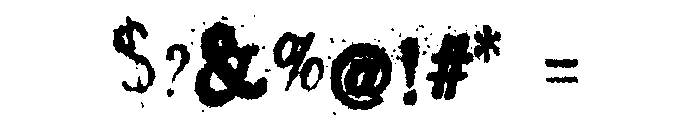 Crusti Wacky Regular Font OTHER CHARS