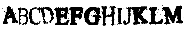 Crusti Wacky Regular Font UPPERCASE