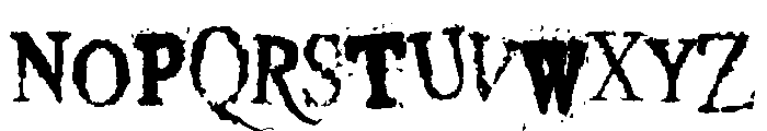 Crusti Wacky Regular Font UPPERCASE