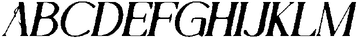 CS Abenia Drawn Italic otf (400) Font UPPERCASE