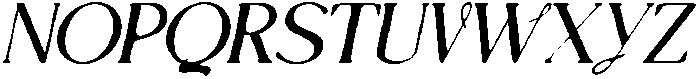 CS Abenia Drawn Italic otf (400) Font UPPERCASE