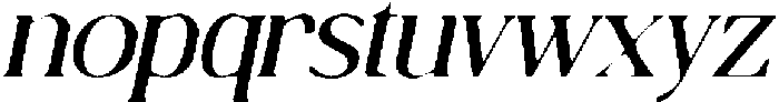 CS Abenia Drawn Italic otf (400) Font LOWERCASE
