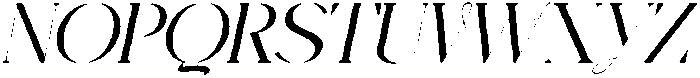 CS Abenia Italic otf (400) Font UPPERCASE