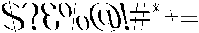 CS Abenia Reverse Italic otf (400) Font OTHER CHARS
