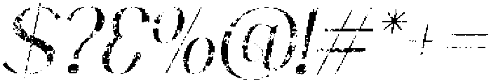 CS Abenia Stamp Italic otf (400) Font OTHER CHARS