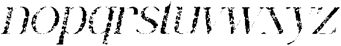 CS Abenia Stamp Italic otf (400) Font LOWERCASE