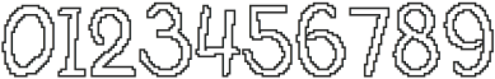 CS Abiola Pixel Outline otf (400) Font OTHER CHARS