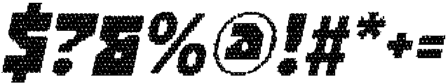 CS Ablaze Disco Italic otf (400) Font OTHER CHARS