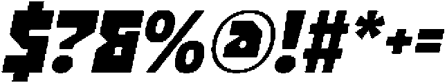 CS Ablaze Italic otf (400) Font OTHER CHARS