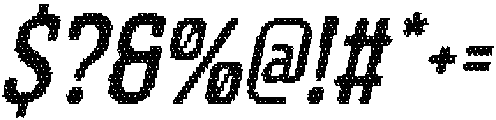 CS Ackley Disco Italic otf (400) Font OTHER CHARS