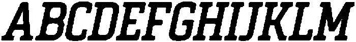 CS Ackley Italic otf (400) Font UPPERCASE