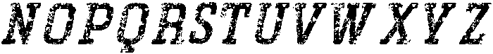 CS Ackley Stamp Italic otf (400) Font UPPERCASE