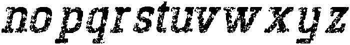 CS Ackley Stamp Italic otf (400) Font LOWERCASE