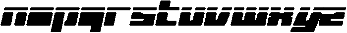 CS Acros Drawn Italic otf (400) Font LOWERCASE