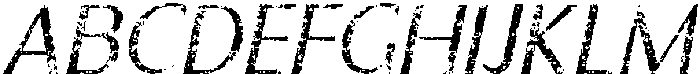 CS Action Stamp Italic otf (400) Font UPPERCASE