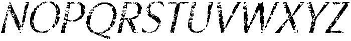 CS Action Stamp Italic otf (400) Font UPPERCASE