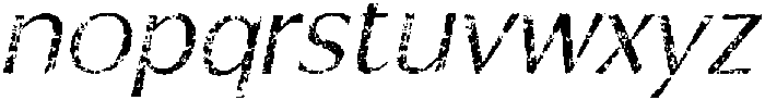 CS Action Stamp Italic otf (400) Font LOWERCASE
