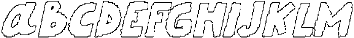 CS Adelmo Pixel Outline otf (400) Font UPPERCASE