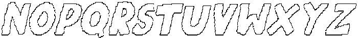 CS Adelmo Pixel Outline otf (400) Font UPPERCASE