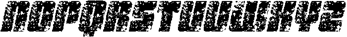 CS Aftone Stamp Italic otf (400) Font UPPERCASE