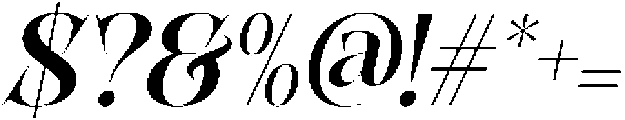 CS Agate Italic otf (400) Font OTHER CHARS