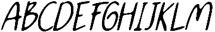 CS Agenda Drawn Italic otf (400) Font UPPERCASE