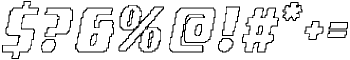 CS Agerix Pixel Outline otf (400) Font OTHER CHARS