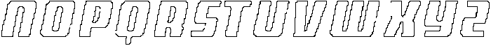 CS Agerix Pixel Outline otf (400) Font UPPERCASE