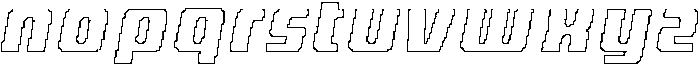 CS Agerix Pixel Outline otf (400) Font LOWERCASE