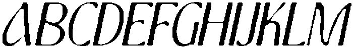 CS Agnella Drawn Italic otf (400) Font UPPERCASE